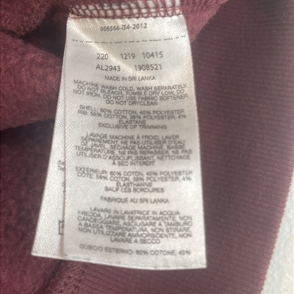 Columbia Graphic Dog Maroon Crewneck Sweatshirt Size Medium - Picture 5 of 6